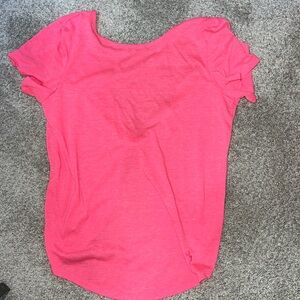 Small hot pink Joy Lab active t-shirt with open twist back